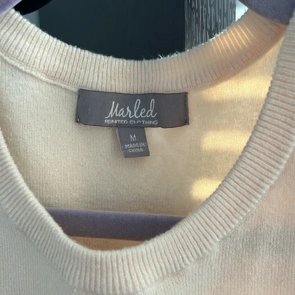 Cream Sweater Tank Top - Picture 2 of 6